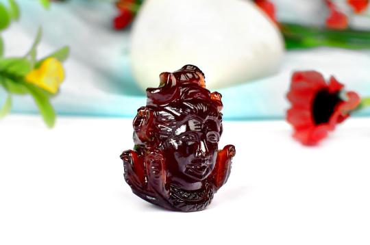 Shiva in Gomed - 91 carats