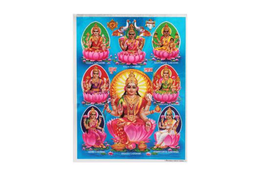 Goddess Ashta Lakshmi Photo - Large