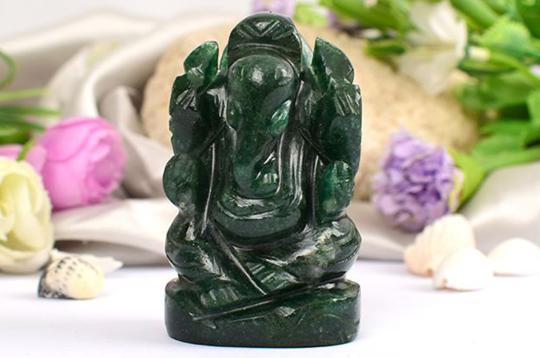 Green Jade Ganesha - 112 gms