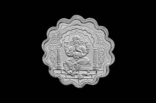 Designer OM Ganesh Pure Silver Coin