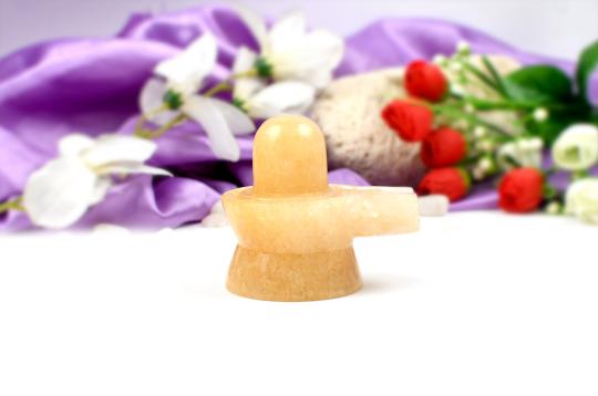 Yellow Jade Shivling - 269 gms