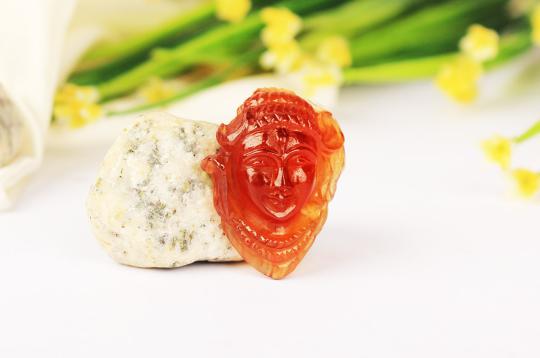 Shiva in Gomed - 35.10 carat