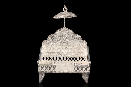 Deity throne in pure silver - I - Small