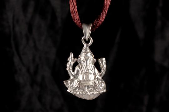 Ganesh Locket in Pure Silver - Design VIII