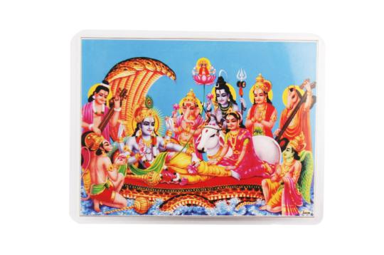 Vishnu Parivar Glittering Photo - II