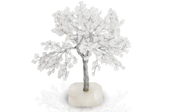 Natural White Crystal Chakra Vastu Tree - Big
