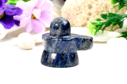 Blue Sodalite Shivling - 64 gms