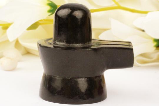 Shivlinga in Black Jade - 181 gms
