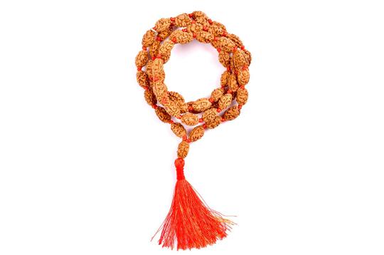 2 mukhi moon mala - 12 mm