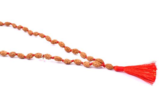 2 mukhi moon mala - 8 mm