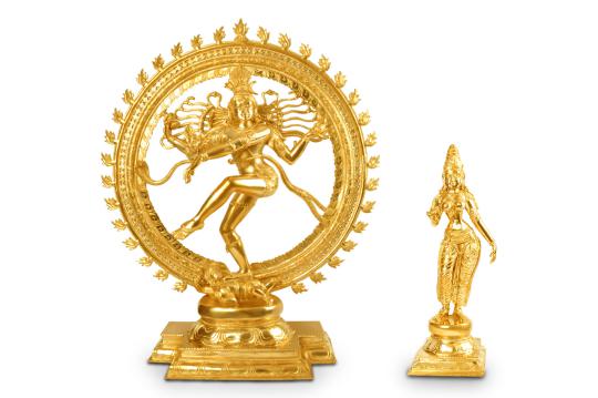 Natraja and Shivagami Idols in Bronze
