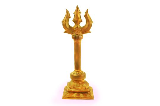 Auspicious Trident - Antique finish