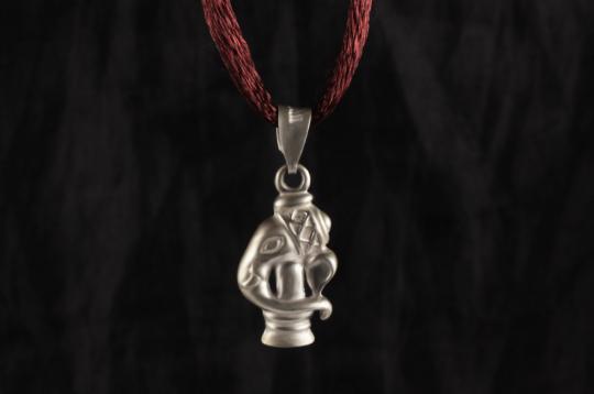 Ganesh Locket - in Pure Silver - Design XII