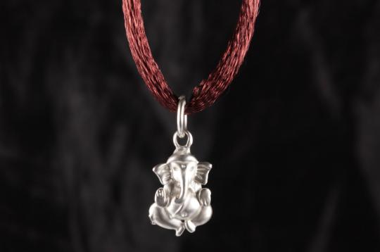 Ganesh Locket in Pure Silver - Design XXVII