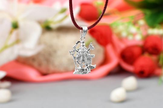 Mahakali Locket in Pure Silver - Design IV