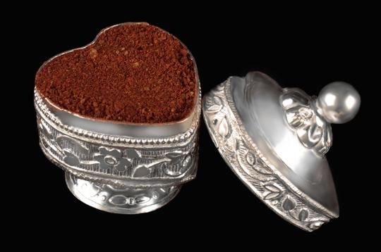Haldi Kumkum Container in Pure Silver
