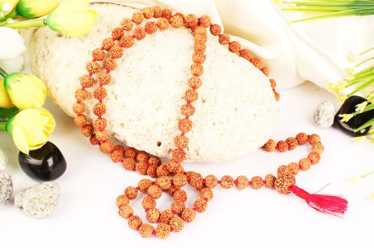 Rare 7 mukhi Mahalaxmi mala - 9mm