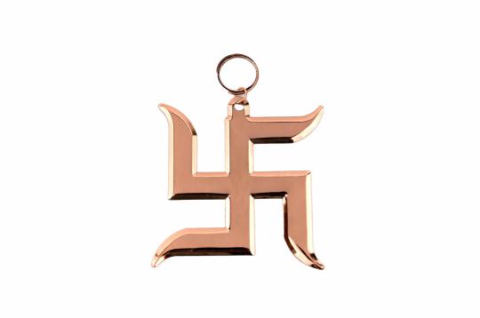 Swastika in copper
