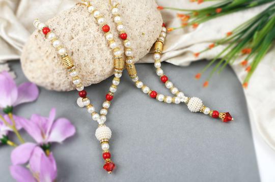 Deity bead Garlands - Set of 2 - Design XXI