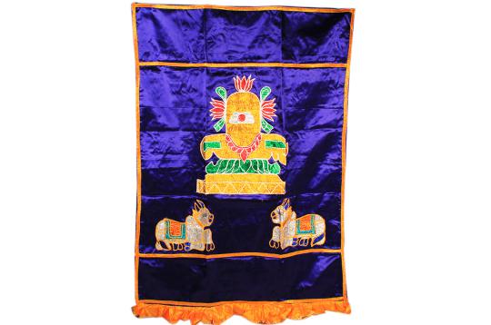 Temple Curtain - Nandi and Shivling Design