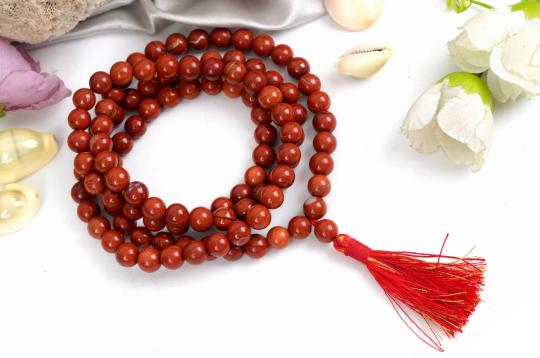 Red Jasper Necklace - 8 mm