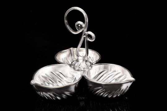 Haldi Kumkum containers in Pure Silver