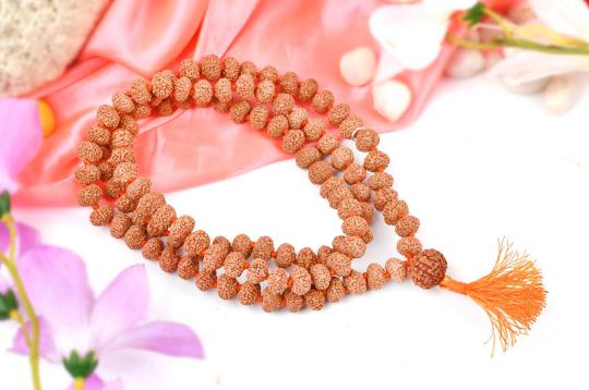 Rare 8 mukhi Ganesh mala - 10mm