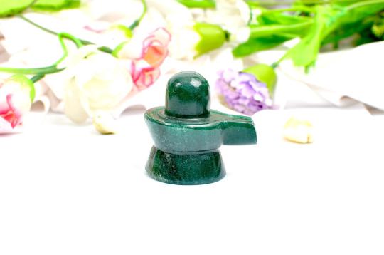 Green Jade Shivlinga - 66 gms