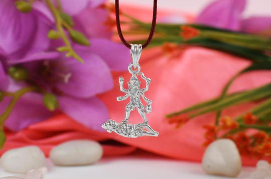 Mahakali Locket in Pure Silver - Design III