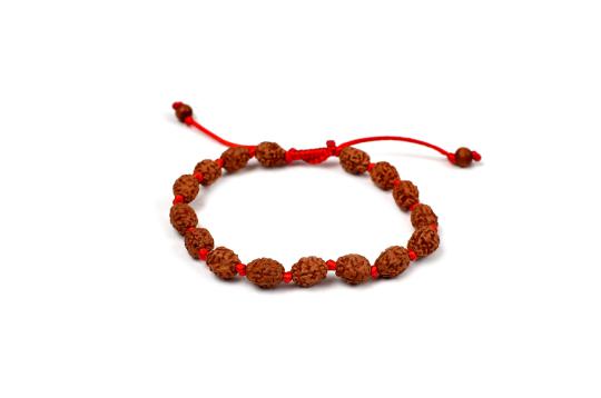 3 mukhi Mahajwala bracelet from Java in silk thread