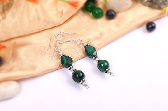 Malachite Earring