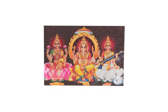 Ganesh Lakshmi Saraswati Photo - Medium