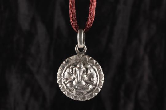 Ganesh Locket - in Pure Silver - Design XIV