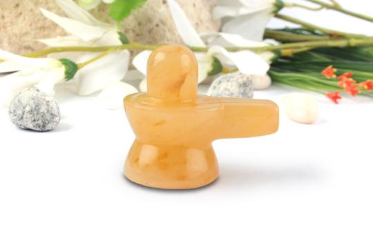 Yellow Jade Shivling - 76 gms