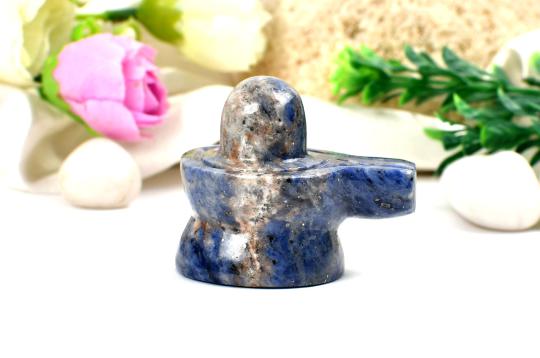 Blue Sodalite Shivling - 67 gms
