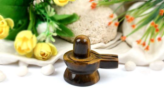 Shivlinga in Tiger Eye - 139 gms