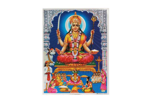 Goddess Santoshi Maa Photo - Large
