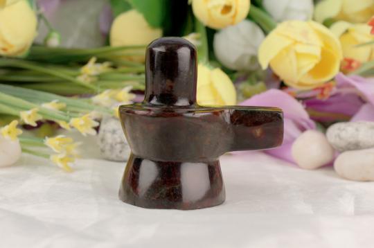 Gomed Hessonite Shivlinga - 80 gms