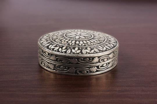 Pure Silver Container - Round