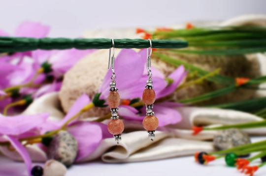 Sunstone earring