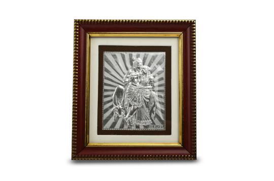 Radha Krishna in silver