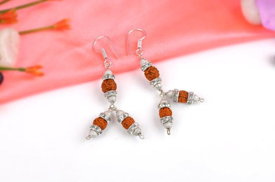 Rudraksha earring - Design XX