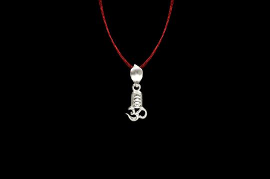 OM Shivling Locket in Pure Silver