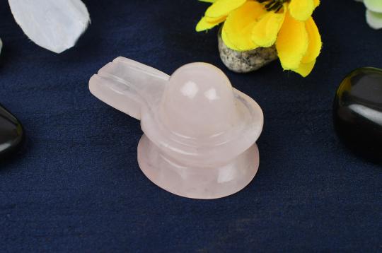 Rose Quartz Shivling - 65 gms