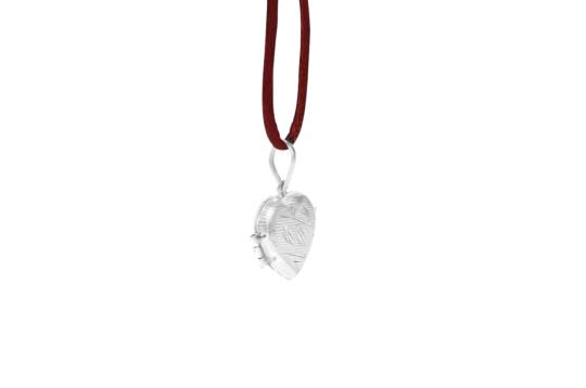 Heart Locket - in Pure Silver - Design VI