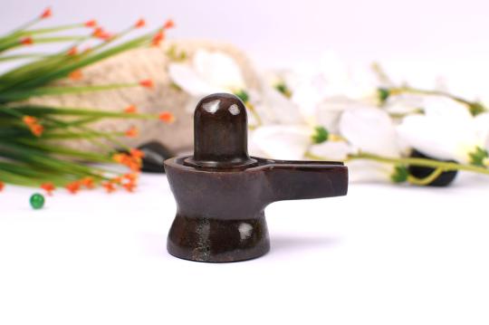 Gomed Hessonite Shivlinga - 203 gms