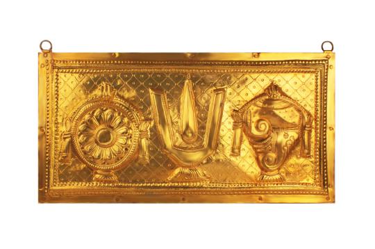 Balaji Emblem on Brass Plate