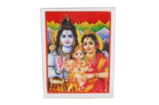 Shiv Parivaar Glittering Photo