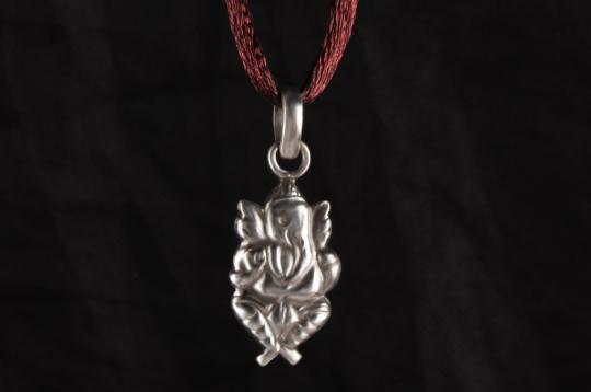 Ganesh Locket in Pure Silver - Design XXV