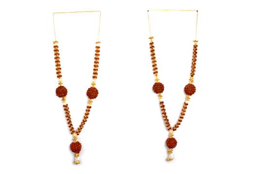 Rudraksha Beads Deity Garland - Set of 2 - II